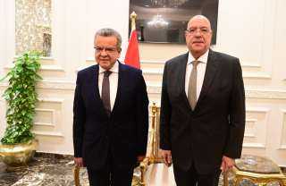 المستشار هشام بدوي يستقبل رئيس الجهاز المركزي للمحاسبات لتهنئته بانتخابه رئيساً لمجلس النواب