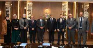 وزير الانتاج الحربي يستقبل وفد لجنة الطاقة والبيئة بمجلس الشيوخ