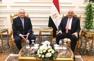 المستشار هشام بدوي رئيس مجلس النواب يستقبل رئيس مجلس الدولة