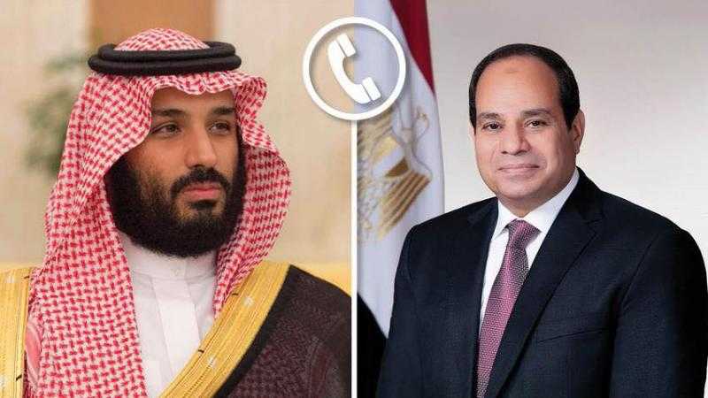 الرئيس السيسي يؤكد لولي العهد السعودي تضامن مصر الكامل مع المملكة عقب الاعتداء الإيراني