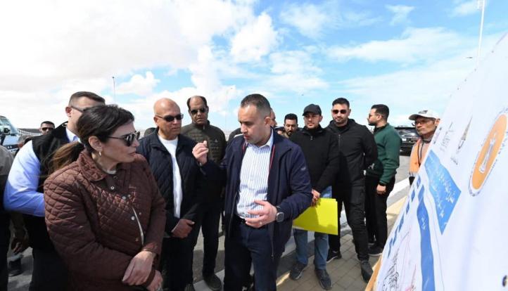 وزيرة الإسكان تتابع أعمال المرافق الرئيسية لمنطقة أبراج الداون تاون وكوبري C19 بالعلمين الجديدة