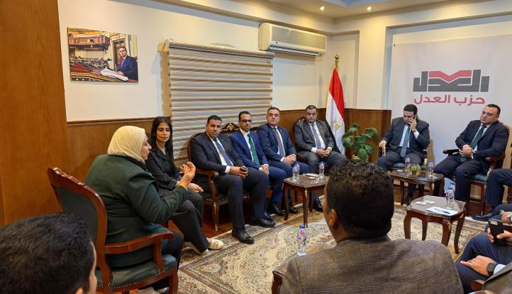 خلال زيارة لحزب العدل.. تنسيقية شباب الأحزاب والسياسيين تناقش ملفات المحليات والأحوال الشخصية وتمكين الشباب