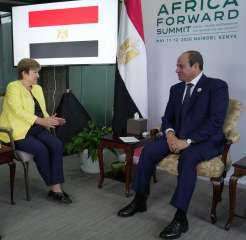 السيسي يؤكد لمديرة صندوق النقد الدولي: التزام مصر ببرنامج الإصلاح الاقتصادي