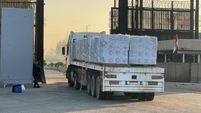مصر ترسل قافلة المساعدات الإنسانية الـ195 إلى قطاع غزة