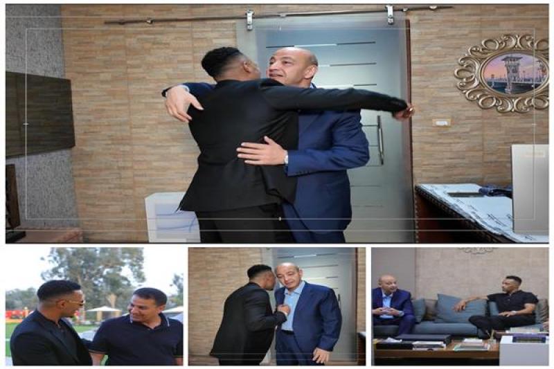 عمرو اديب ومحمد رمضان