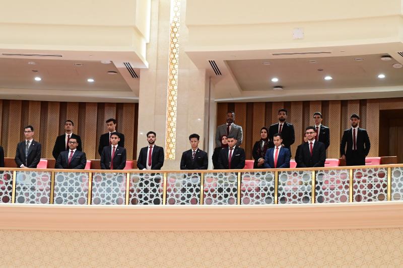 استقبال وفد جامعي
