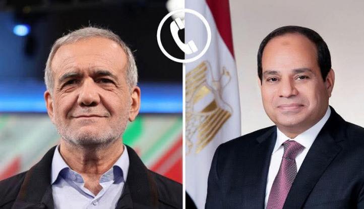 السيسي يبحث مع بزشكيان تطورات المفاوضات الأمريكية الإيرانية ويؤكد دعم مصر للمسار السلمي