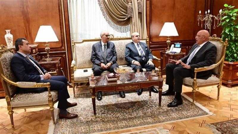 رئيس مجلس النواب يستقبل المستشار ربيع قاسم المرشح لرئاسة نادي القضاة
