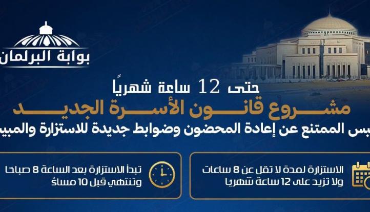 حتى 12 ساعة شهريًا.. مشروع قانون الأسرة الجديد.. حبس الممتنع عن إعادة المحضون وضوابط جديدة للاستزارة والمبيت