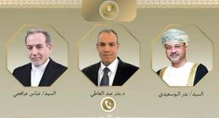 وزير الخارجية يبحث مع نظيريه الإيراني والعماني جهود خفض التصعيد وضمان حرية الملاحة