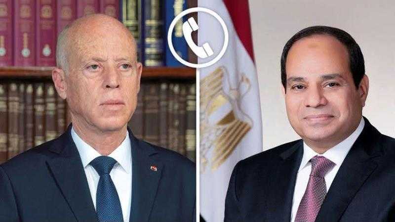 الرئيس السيسي يؤكد لقيس سعيد تضامن مصر مع تونس في مواجهة حرائق أراضيها