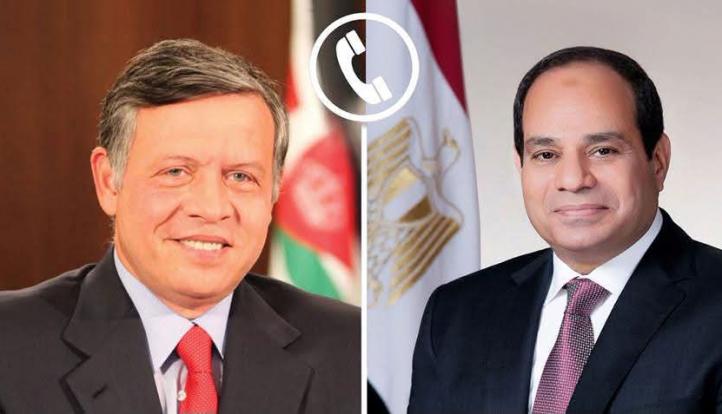 الرئيس السيسي للعاهل الأردني: أمن بلادكم جزء من أمن مصر وندين الاعتداءات الإيرانية الآثمة