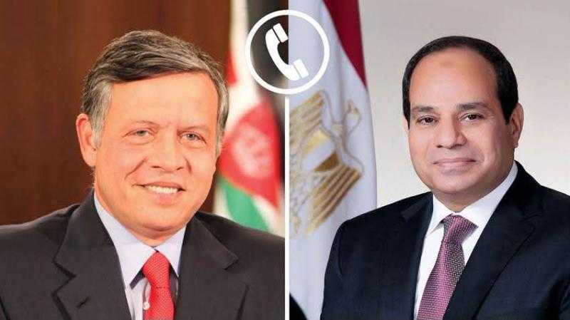 الرئيس السيسي للعاهل الأردني: أمن بلادكم جزء من أمن مصر وندين الاعتداءات الإيرانية الآثمة