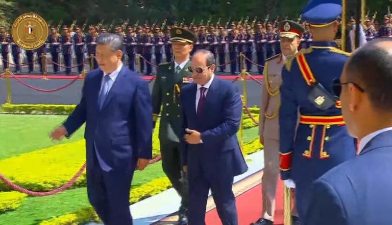 الرئيس السيسي ونظيره الصيني 