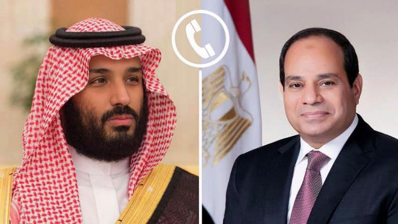 اتصال هاتفي بين السيسي وبن سلمان 