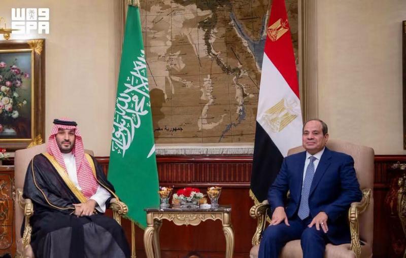 الرئيس السيسي وولي العهد السعودي 