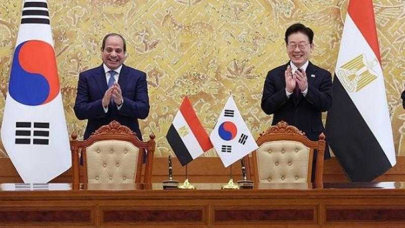 الرئيس السيسي لنظيره الكوري: ستجد في مصر صديقًا مخلصًا يسعى دائمًا للبناء والتنمية والتعاون
