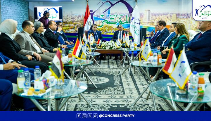 رئيس «العدل» ووفد من قيادات الحزب يهنئون السعيد غنيم برئاسة «المؤتمر».. وتوافق على تعزيز الحوار والتعاون السياسي